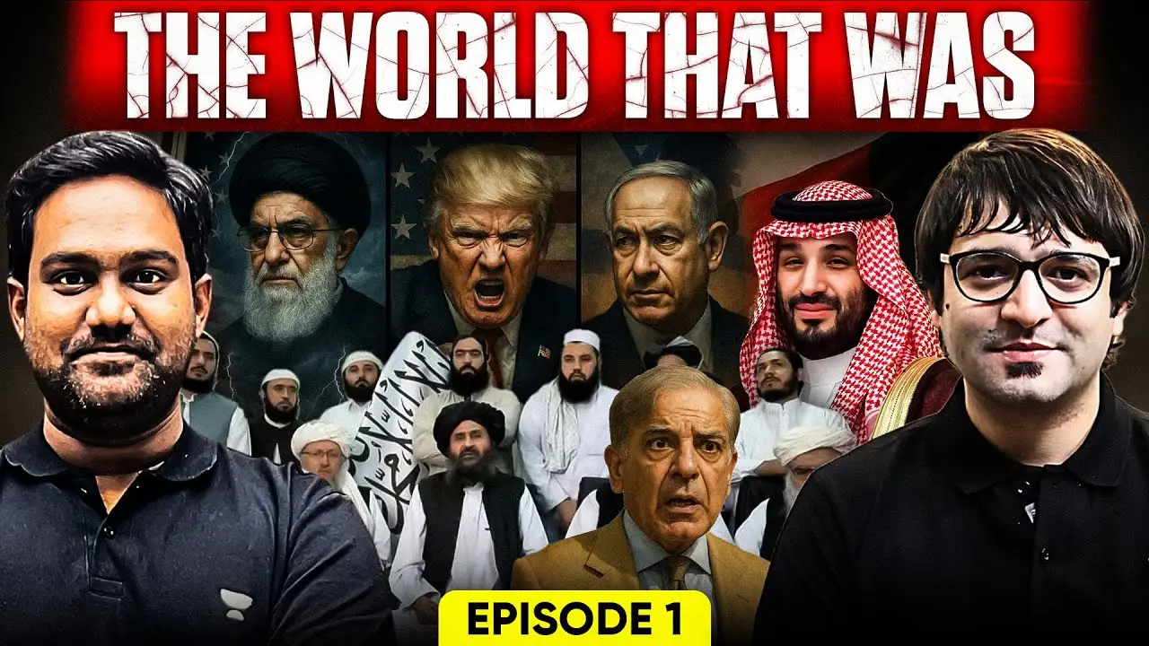 Thumbnail: "The world that was, episode 1", two hosts in front of a collage of world leaders.